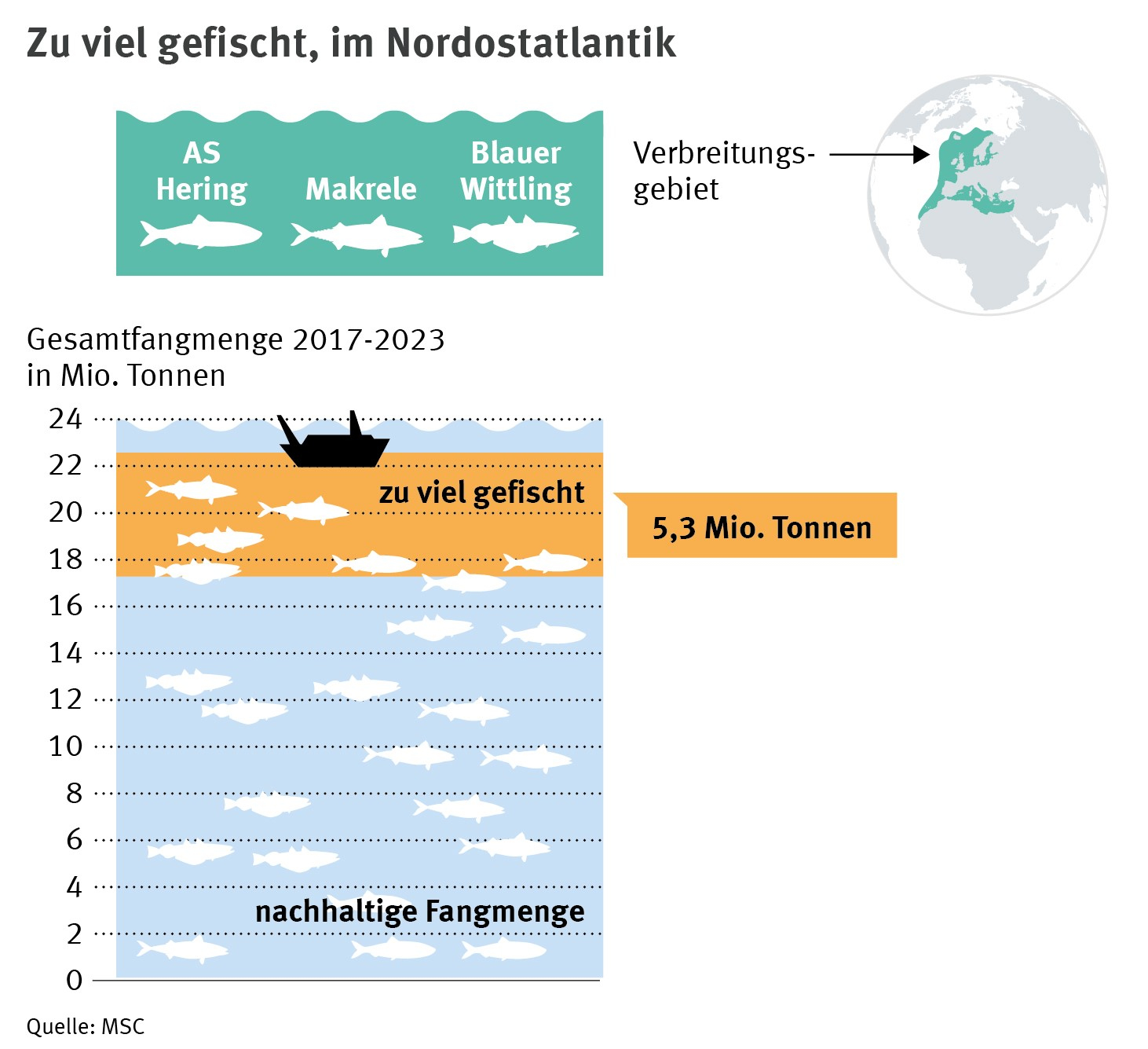 Zu viel gefischt im nordostatlantik