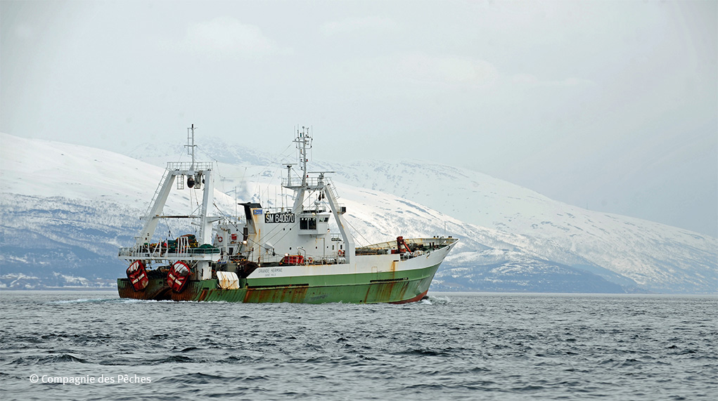 bateau de pêche de la pêcherie de cabillaud et d'églefin d'Arctique Nord-Est