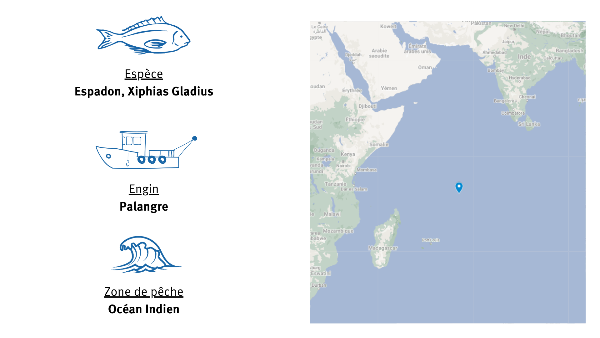 Fiche d'identité Pêcherie d'espadon à la Réunion