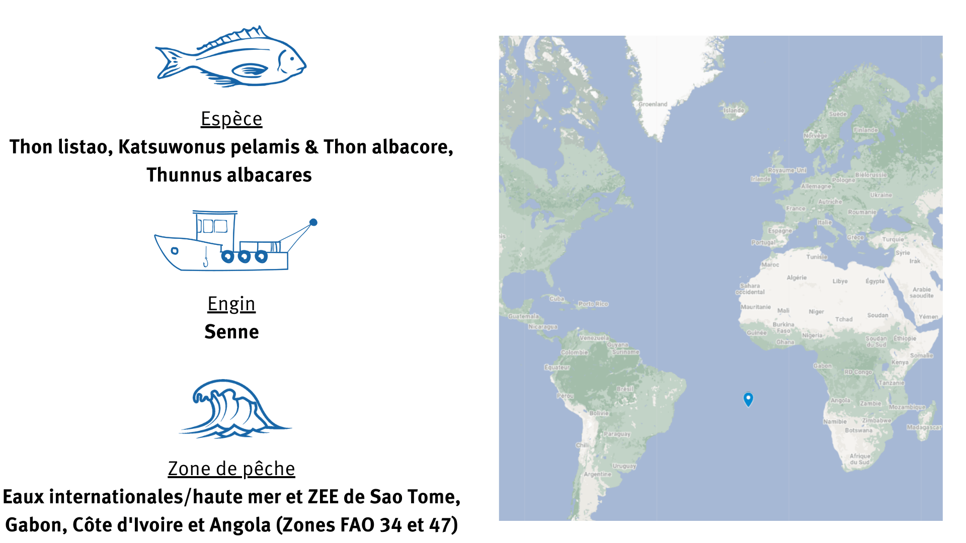 Fiche d'identité Pêcherie de thon dans l’Atlantique