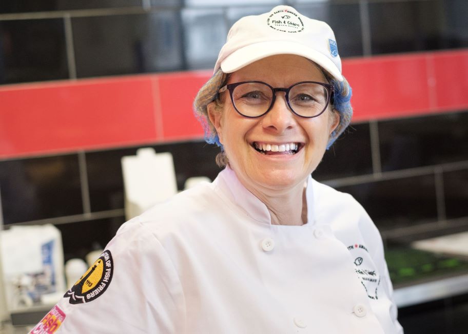 image of happy fish and chip shop