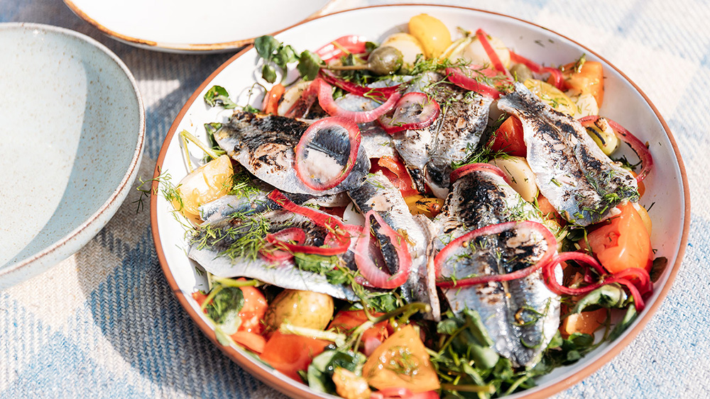 Pickled sardines